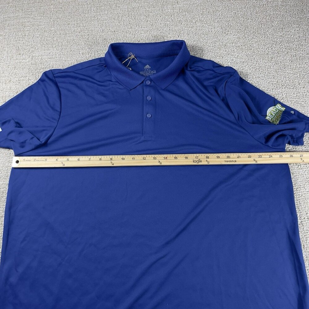 Adidas Golf Peach Bowl Challenge Short Sleeve Polo Shirt Blue Men’s Size XXL - Picture 6 of 8